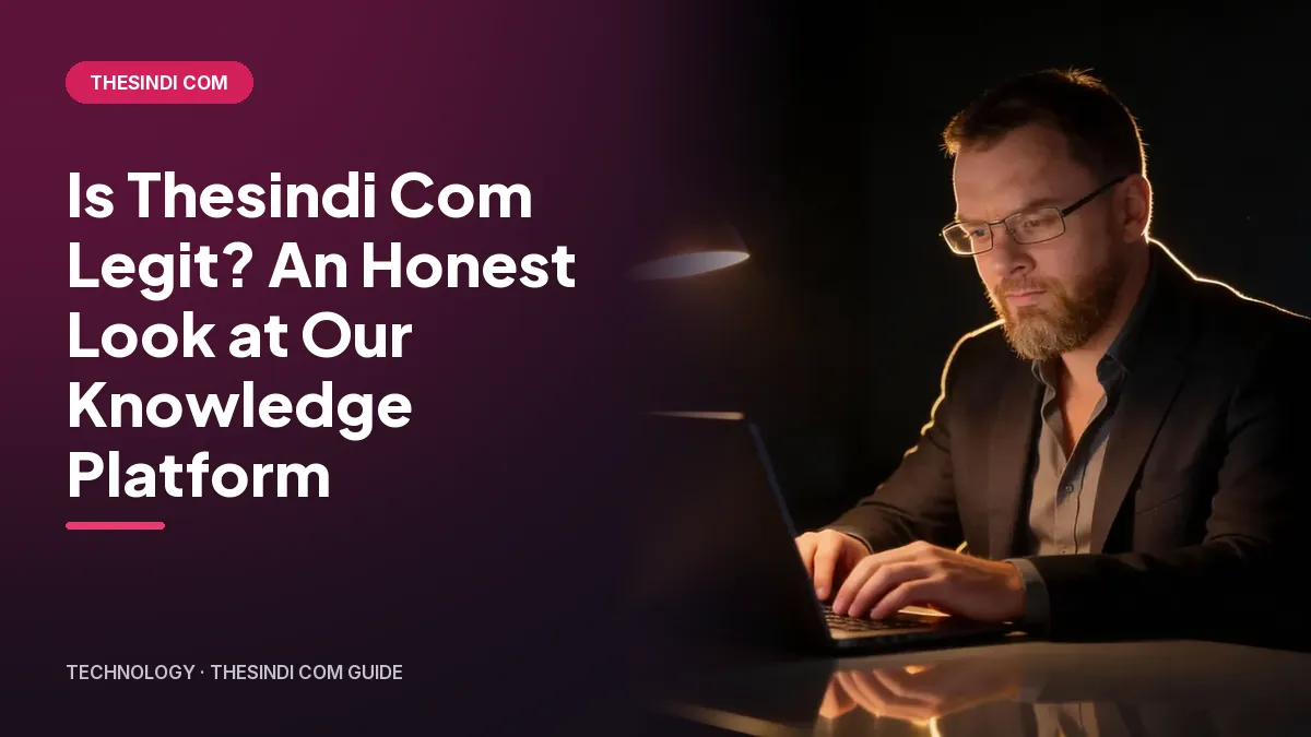 Is Thesindi Com Legit? An Honest Look at Our Knowledge Platform