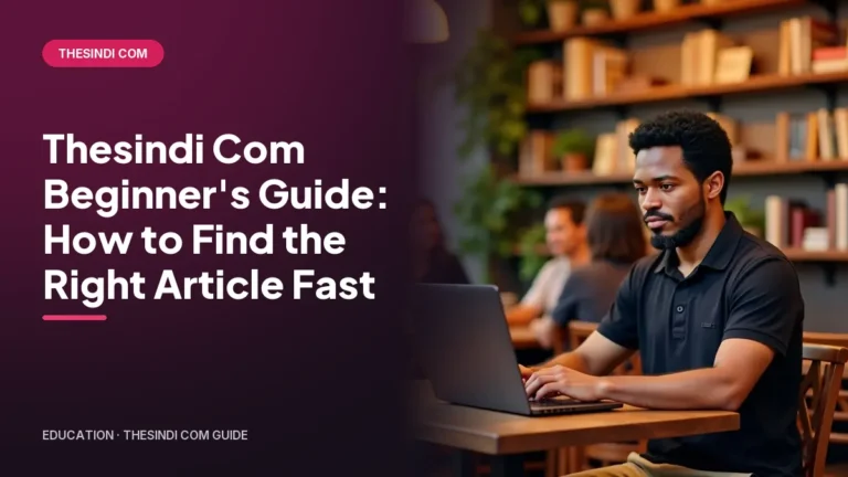 Thesindi Com Beginner's Guide: How to Find the Right Article Fast