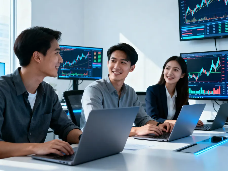 Thesindi Com business insights – team discussing growth data in a modern office