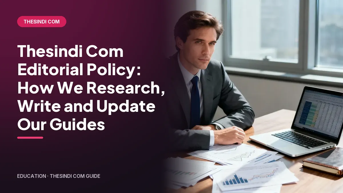 Thesindi Com Editorial Policy: How We Research, Write and Update Our Guides